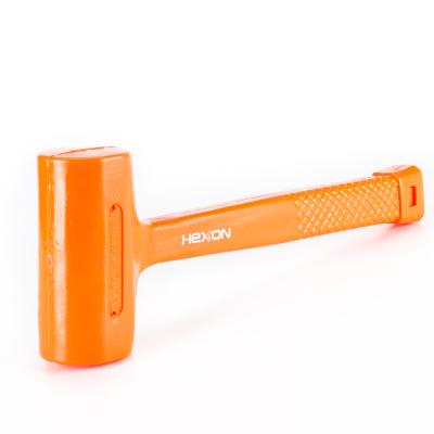 China Machinist Hammer Dead Orange Rubber Mallet Soft Ground for sale