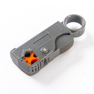 China ABS Case 100mm Electrician Wire Cutter Cable Network Terminal Electrical Coaxial Cable Stripper for sale