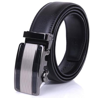 China Cow split leather Custom-made automatic buckle belt with PU leather and cow split leather for mens for sale