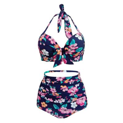 China Breathable High Stretch Two Piece Swimsuit for sale