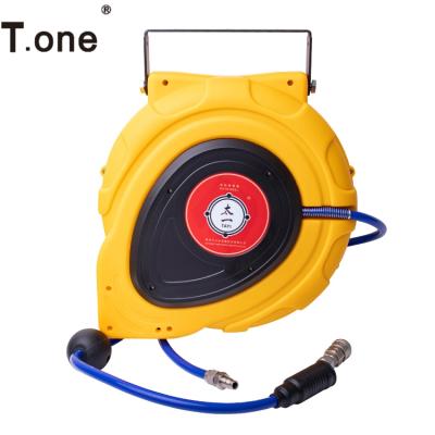 China Adjustable Automatic Wall Mounted Metal Air Hose Steel Telescopic Reel for sale