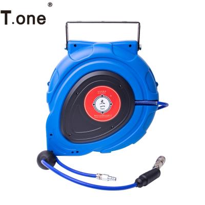 China Adjustable Retractable Automatic Retractable Water Air Reel Garden Hose Reel Self Service Car Wash Station Equipment Car Wall Mounted Portable Beauty for sale