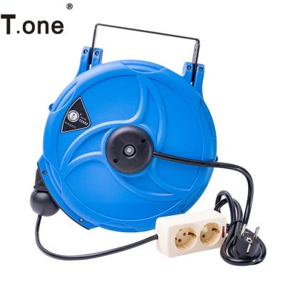 China Factory Direct Sale High Quality Automatic Telescopic Electric Hose Reel Wall Mounted Cable Reel Adjustable 20m Hose for sale