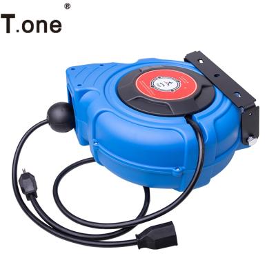 China Adjustable Cable Reel Automatic Retractable Electric Reel Hose Reel Self Service Car Wash Station Wall Mounted Equipment for sale