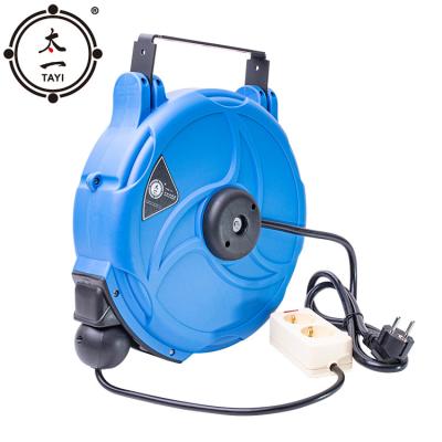 China High Quality Adjustable Automatic Retractable Electric Wall Mount Reel Hose 20Meters Reel &cable for sale