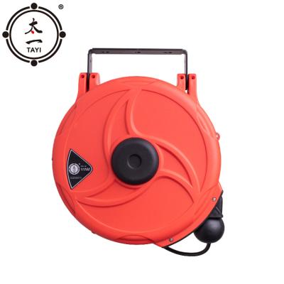 China Factory Price 3 Core 1.5 Adjustable Square Reel Hose Reel Automatic Retractable Electric Wall Mount Reel &cable for sale