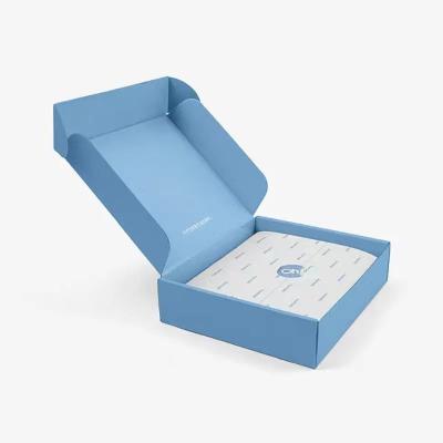 China Corrugated Recyclable Foldable Mailer Boxes Custom Logo For Apparel Gifts Packaging for sale