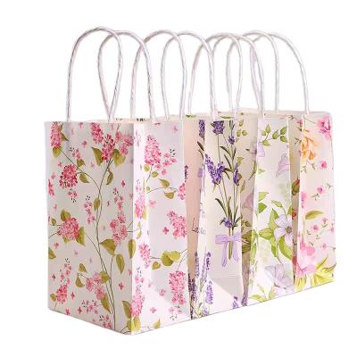 China Custom Luxury Recycled Materials Recycle Paper Bag With Handles For Gift Package Christmas Party Wedding for sale