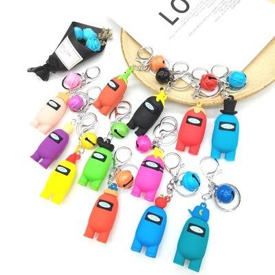 China Hot Selling Multicolor Cool Children's Game Bag Pendant Amongus Space Gift Bag Accessories Lady Keychain Peripheral Pendant for sale