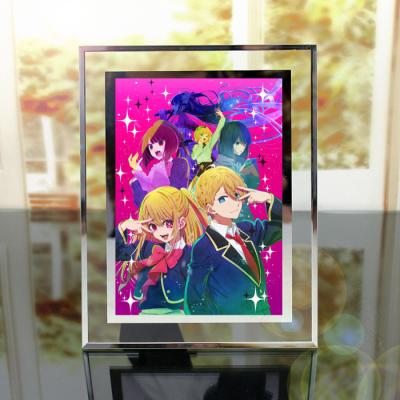 China Anime AI Hoshino Albums Oshi Glass Props DIY Crystal Glass Block Frames 4X6 Picture Frame Photo No KB Photo Block For Home Decor for sale