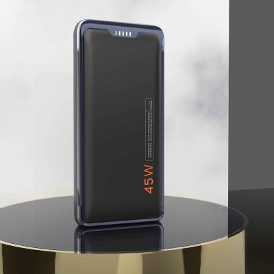 China Wholesale Fast Charging Support OEM/ODM Portable Lithium Battery Bank 20000 mAh Power Bank Computer Charger with Light Up Input 45W Fast Charging for sale