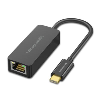 China Desktop/Laptop Mindpure Usb c to LAN USB-c to type c to rj45 type c to LAN gigabit ethernet adapter network adapter for sale