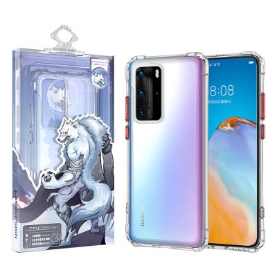 China Acrylic+tpu design 2020 patent product clear acrylic hard back case tpu sale mobile phone accessory for Huawei p40 p40 pro for sale