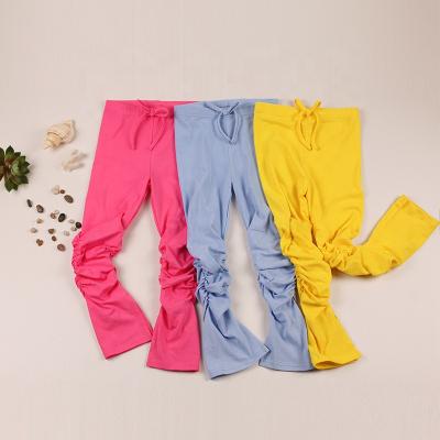 China Custom Kids Casual Pile Pants Colorful Little Girl Pile Pants Teams Girls Pile Pants for sale