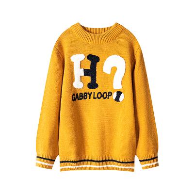 China Wholesale Custom Crew Overalls Kids Knitwear Boys Sweater Anti-wrinkle Wool Kids Sweater for sale