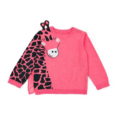 China Breathable Custom Design Cartoon Jacquard Knitted Pullover Babies Sweater for sale