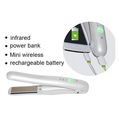 China 2020 Rechargeable Travel Hair Straightener Portable Travel Use Mini Size Hair Straightener Cordless Flat Iron for sale