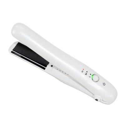 China Cordless Rechargeable Flat Iron and Mini Cordless Hair Straightener Battery Operated Hotel USB Travel for sale