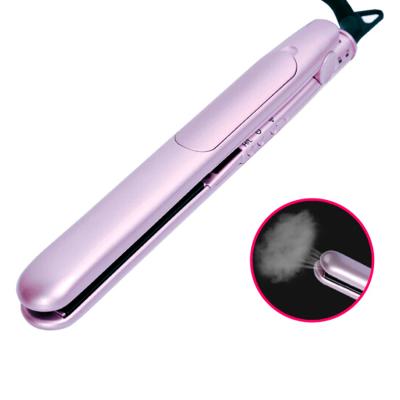 China Hotel Hair Styling Tools Fast Ceramic Straightening Irons Argan Oil Steam Hair Straightener Flat Iron for sale