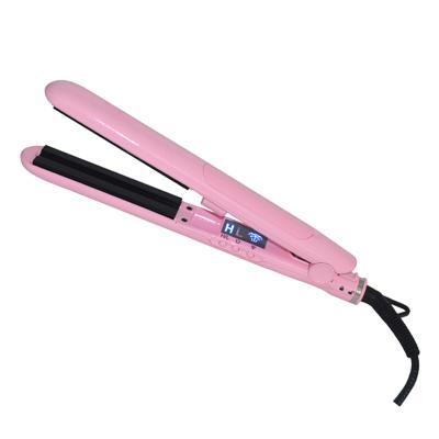 China Newest Hotel Hair Steamer Ceramic Cold Steam Hair Straightener Flat Iron for sale