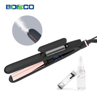 China Professional Wholesale Electric Cold Straightener Steam Hair Straightener Dongguan Bidisco CETL LED Temperature Display CE FCC Flat Irons for sale