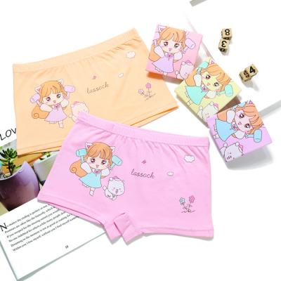 China Wholesale Antibacterial 4-12 Years Girl RC Boxers High Quality Cotton Cute Little Girls Printing Boxer for sale