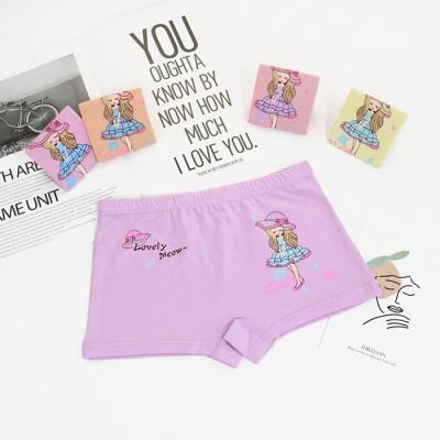 China Antibacterial stockings 4-12 years old lovely cartoon printing organic cotton girls child underwear thong patterns for sale