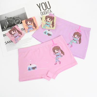 China Lovely Cartoon Antibacterial Stockings 4-12 Years Old Printing Organic Cotton Toddler Girl Underwear Patterns for sale