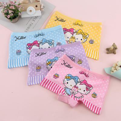 China New Arrival Antibacterial 1-9 Years Old Cute Girl Underwear Baby Girls Cotton Print Cartoon Underwear for sale