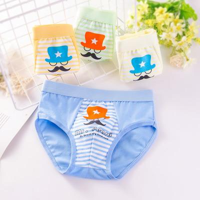 China Wholesale Antibacterial High Quality Fit For 8-40kg Eco-freindly Printing Cotton Boys Bikini Briefs High Quality Kids Underwear for sale