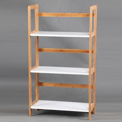 China Environmentally Friendly Home Use Library Organizer Bamboo Wooden Shoe Storage Shelf for sale