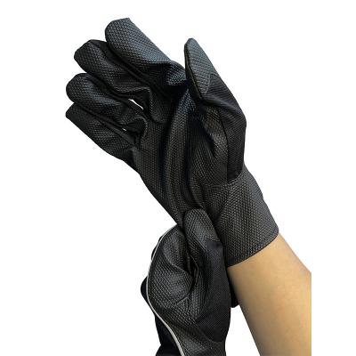 China General Purpose Heavy Duty Work Non Slip PU Leather Gloves Cut Resistant Gloves Work Safety Polyester Adjustable Gloves For Indust for sale