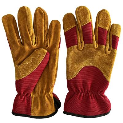 China Hand Anti-Slip Protection Whip Construction Industrial Work Gloves Safety Welding Work Safety Gloves Leather Glove for sale