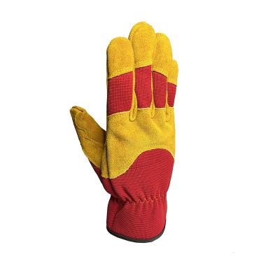 China Hand Anti-Slip Protection Whipping Wear Resistance Gloves Safety Welding Work Safety Gloves Leather Working Glove for sale