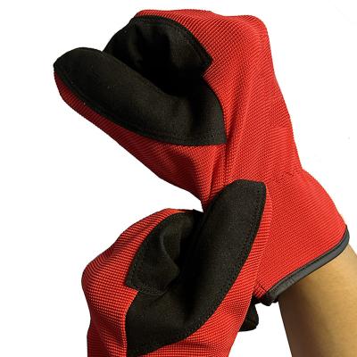 China Stretched Spandex Working Back Stretch Anti Vibration Work Mechanic Gloves for sale