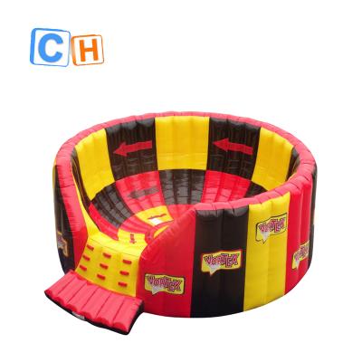 China PVC tarpaulin ch vortex popular competition inflatable interactive game with interactive game system IPS playsystem for sale