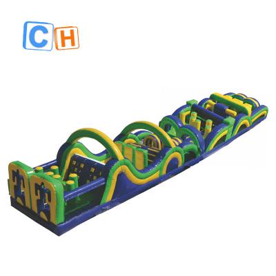 China PVC Customized PVC Obstacle Course Giant Adult Inflatable Kids Assault Course For Sale for sale