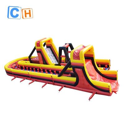 China Commerical PVC Inflatable Course Obstacle , Inflatable Obstacle Course Racing Game For Sale for sale