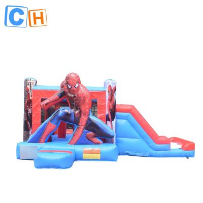 China PVC commercial spiderman inflatable corn bouncer house bouncing inflatable jumping castle corn on sale for sale