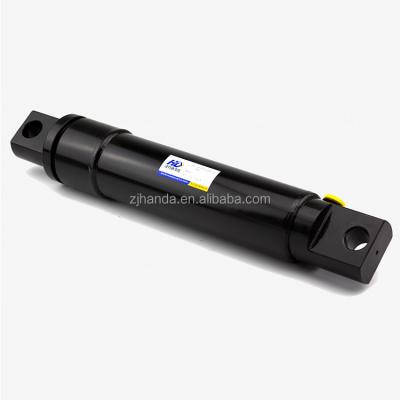 China Compact Mini Spring Return Plunger Agricultural Clamping Type Single Acting High Pressure Oil Hydraulic Cylinder For Loaded Front End Loader for sale