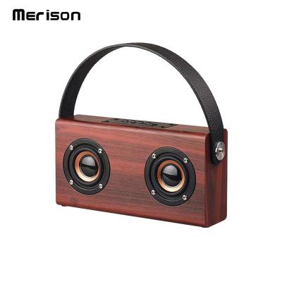 China 5v 3w wireless bluetooth speakers wooden box phone function outdoor subwoofer woofer for smartphone for sale