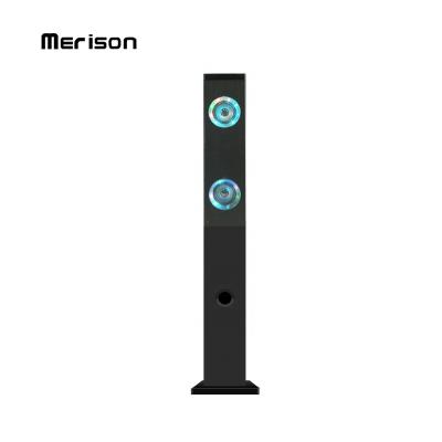 China Large video private karaoke dual multimedia paging tower slim bluetooth speaker for sale