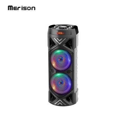 China Cheap AirPlay LED lights BT party outdoor receiving bluetooth speakers with microphone for sale