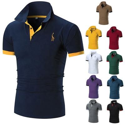 China 2021 Factory fashion short sleeve 100 cotton high quality men's polo shirt casual stand collar t-shirt logo tablets design your own for sale