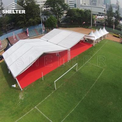 China Water proof many people party tent 10x20 marquee tent with luxury liner for sale