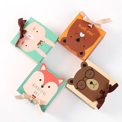 China Recyclable Creative Candy Box Children's Cartoon Birthday Full Moon Custom Candy Box Square Gift Box for sale