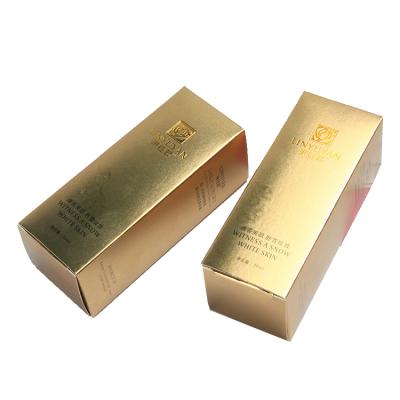 China Recyclable Fashion Card Box Color Box Gold Paper Gift Packaging Printing Manufacturer Cosmetic Box for sale