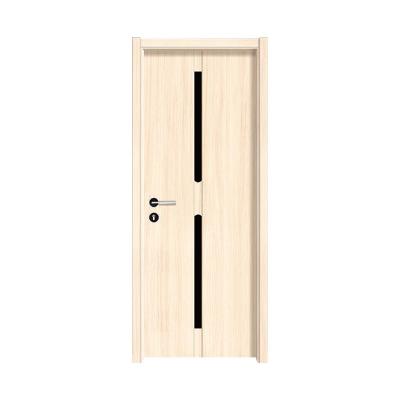 China Simple Home Sound Insulation Door School Classroom Door Solid Wood Paintless Eco Friendly Door for sale