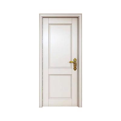 China Waterproof White oak solid oak door pool panel interior bedroom door baking paint for sale