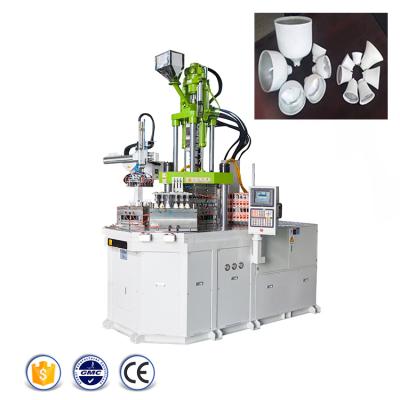 China VERTICAL Cup Housing Lamp Light Bulb LED 7W 15W Rotary Injection Molding Making Machine for sale